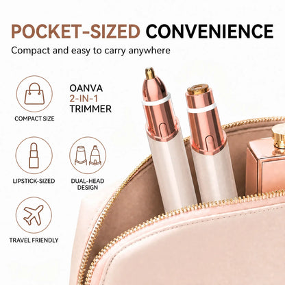 OANVA 2 in 1 Facial & Eyebrow Hair Trimmer for Women, Rechargeable Face Razor, Lip & Peach Fuzz Remover, Precision Eyebrow Shaper, Portable Painless Hair Removal Tool.Summerwins Dealsforyoudays,Summerhairstyles