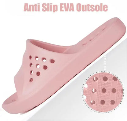 Shower Shoes for Womens Mens Massage Pool Slides with Arch Support Quick Drying Beach Slippers Summer Non Slip Bathroom Indoor Outdoor House Sandals with Drain Holes