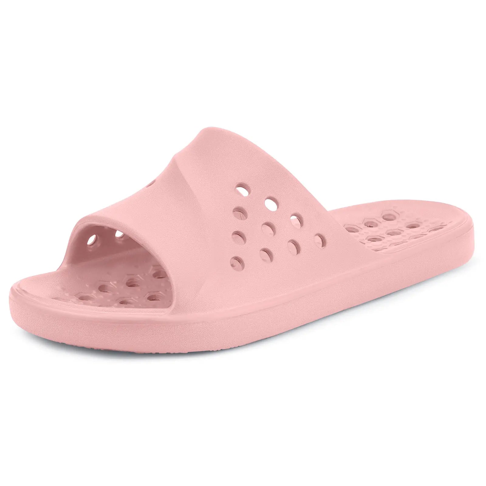 Shower Shoes for Womens Mens Massage Pool Slides with Arch Support Quick Drying Beach Slippers Summer Non Slip Bathroom Indoor Outdoor House Sandals with Drain Holes
