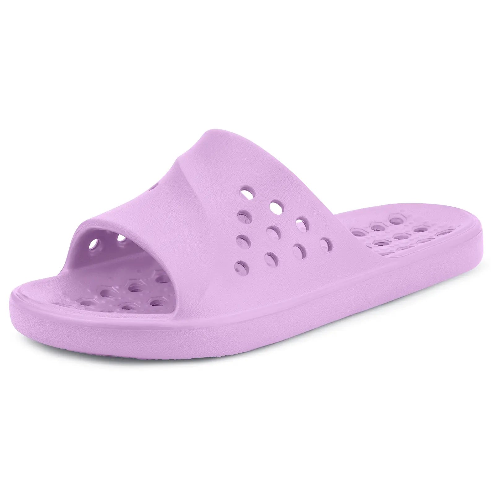 Shower Shoes for Womens Mens Massage Pool Slides with Arch Support Quick Drying Beach Slippers Summer Non Slip Bathroom Indoor Outdoor House Sandals with Drain Holes