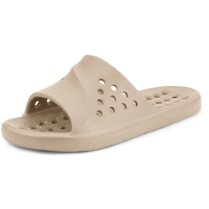 Shower Shoes for Womens Mens Massage Pool Slides with Arch Support Quick Drying Beach Slippers Summer Non Slip Bathroom Indoor Outdoor House Sandals with Drain Holes