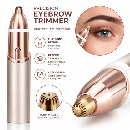 OANVA 2 in 1 Facial & Eyebrow Hair Trimmer for Women, Rechargeable Face Razor, Lip & Peach Fuzz Remover, Precision Eyebrow Shaper, Portable Painless Hair Removal Tool.Summerwins Dealsforyoudays,Summerhairstyles