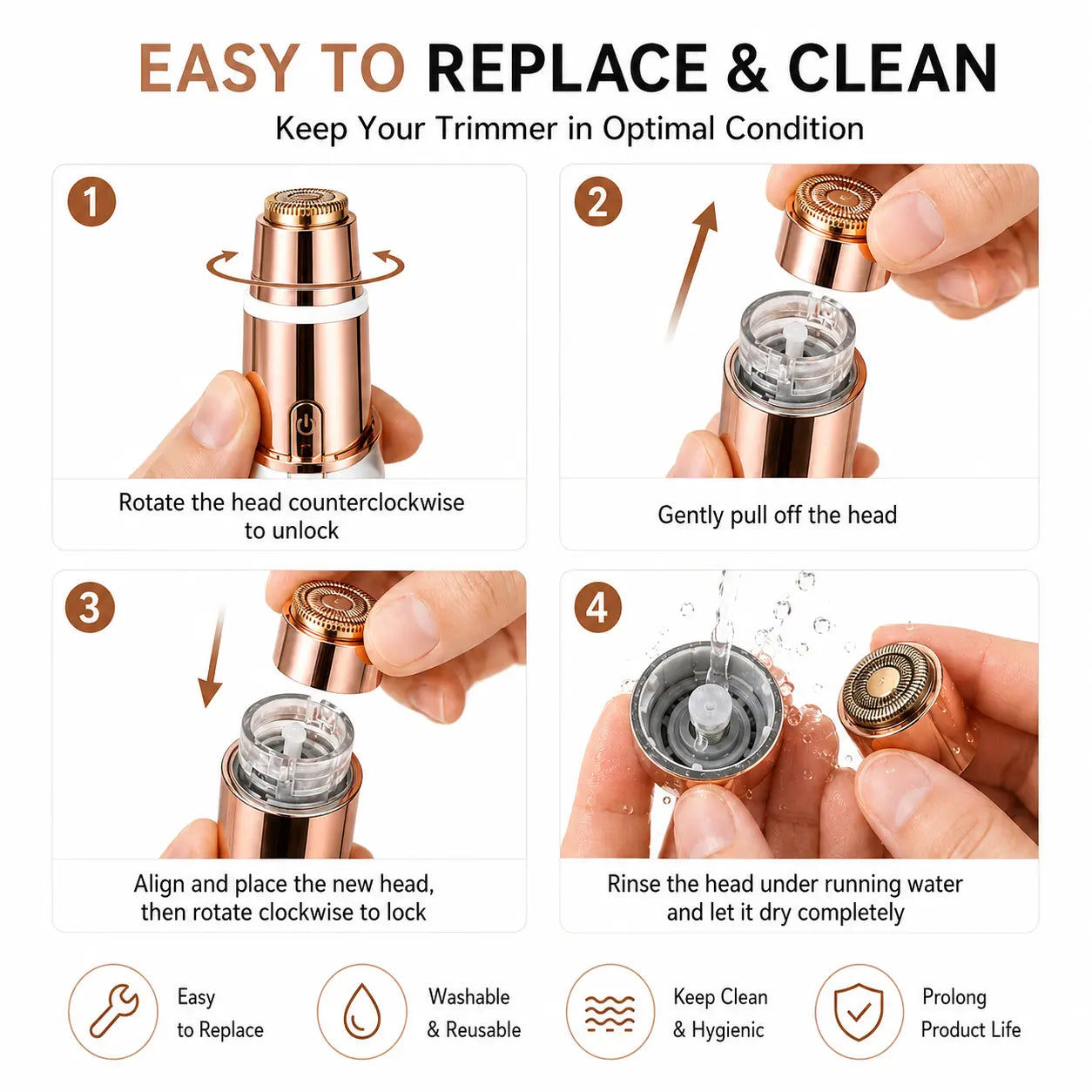 OANVA 2 in 1 Facial & Eyebrow Hair Trimmer for Women, Rechargeable Face Razor, Lip & Peach Fuzz Remover, Precision Eyebrow Shaper, Portable Painless Hair Removal Tool.Summerwins Dealsforyoudays,Summerhairstyles