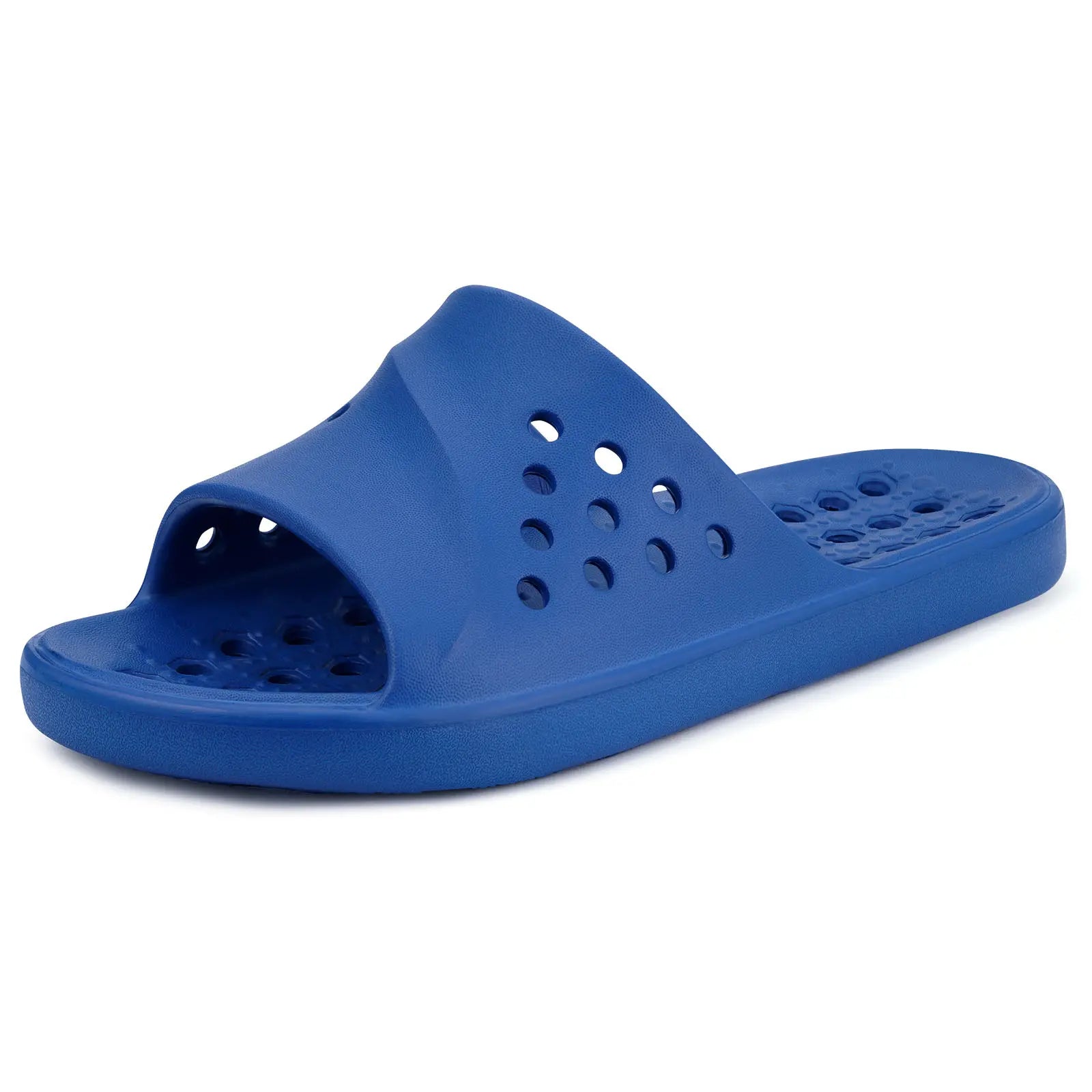Shower Shoes for Womens Mens Massage Pool Slides with Arch Support Quick Drying Beach Slippers Summer Non Slip Bathroom Indoor Outdoor House Sandals with Drain Holes